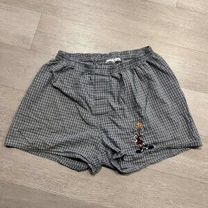 1994 Warner Bros Vintage Acme Clothing Co Bugs Bunny Basketball Plaid Shorts
